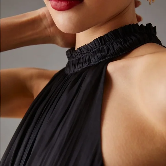 BY ANTHROPOLOGIE TIERED HALTER DRESS - Picture 4 of 8